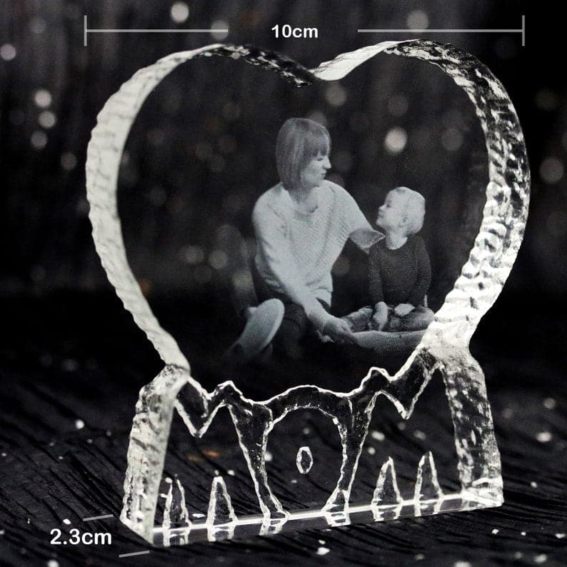 3D Crystal Photo Heart Gift for MOM,3D Engraved Crystal Photo Gift,Custom Photo Gift,Mothers Day Gift. ktclubs.com