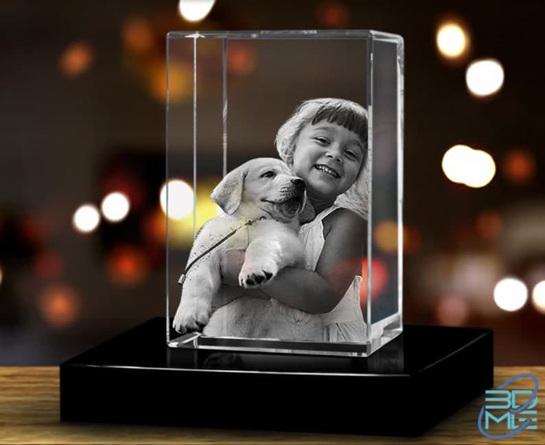 3D Crystal Rectangle w/Light Base | Personalized Custom Glass Laser Etched & Engraved Photo, Picture, Image, Keepsake ktclubs.com