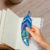 3PCS DIY Diamond Painting Feather Shape Bookmark ktclubs.com