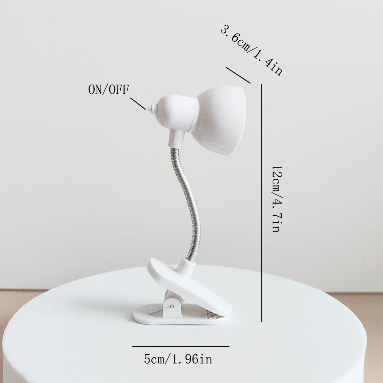 1pc Mini Book Lamp, Eye Protection, Desk Lamp With Clamp, Bright Warm Light Clip Lamp (Including Battery)
