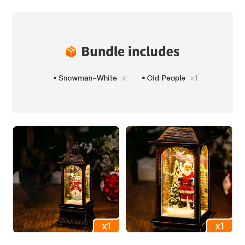 1pc Christmas Night Lamp, Christmas Lanterns, Home Decoration, Ideal Gifts, 5.5in/14cm*1.96in/5cm*1.96in/5cm