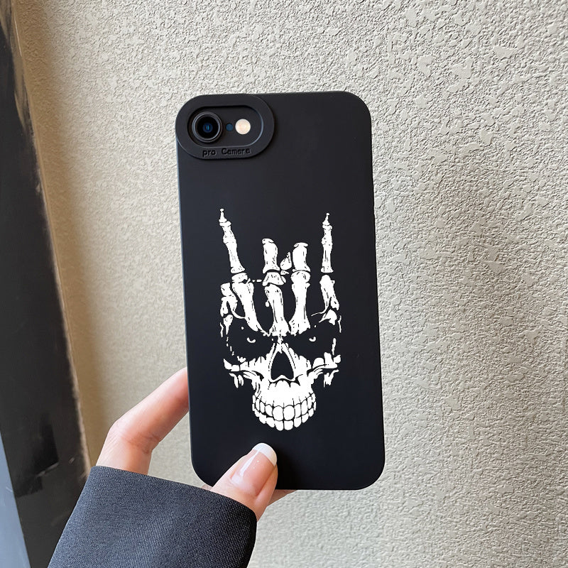 Male Horror Cool Skull Silicone Soft Anti Fall Mobile Phone Case