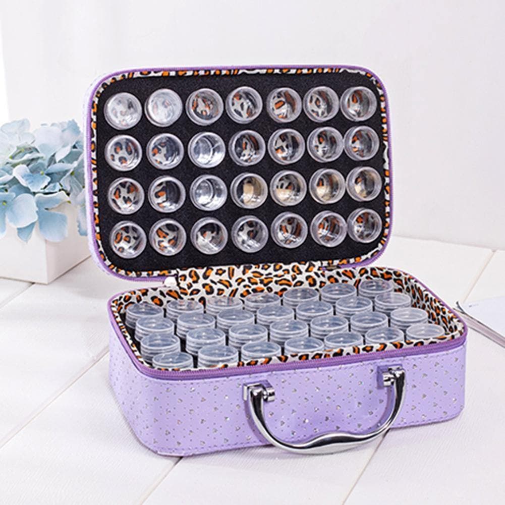 56 Bottles Diamond Painting Container Storage Bag Zip Carry Case Box Tools ktclubs.com