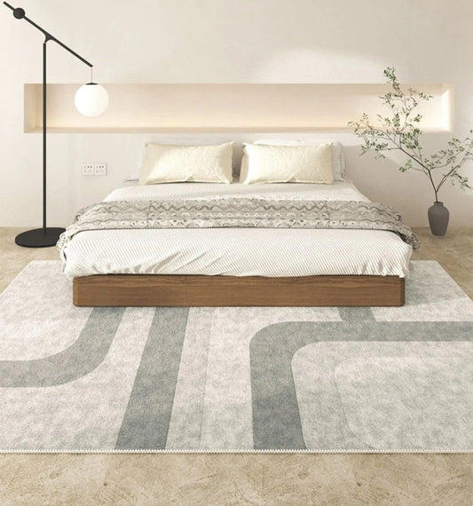Abstract Modern Rugs for Living Room, Modern Rugs under Dining Room Table, Simple Geometric Carpets for Kitchen, Contemporary Modern Rugs Next to Bed
