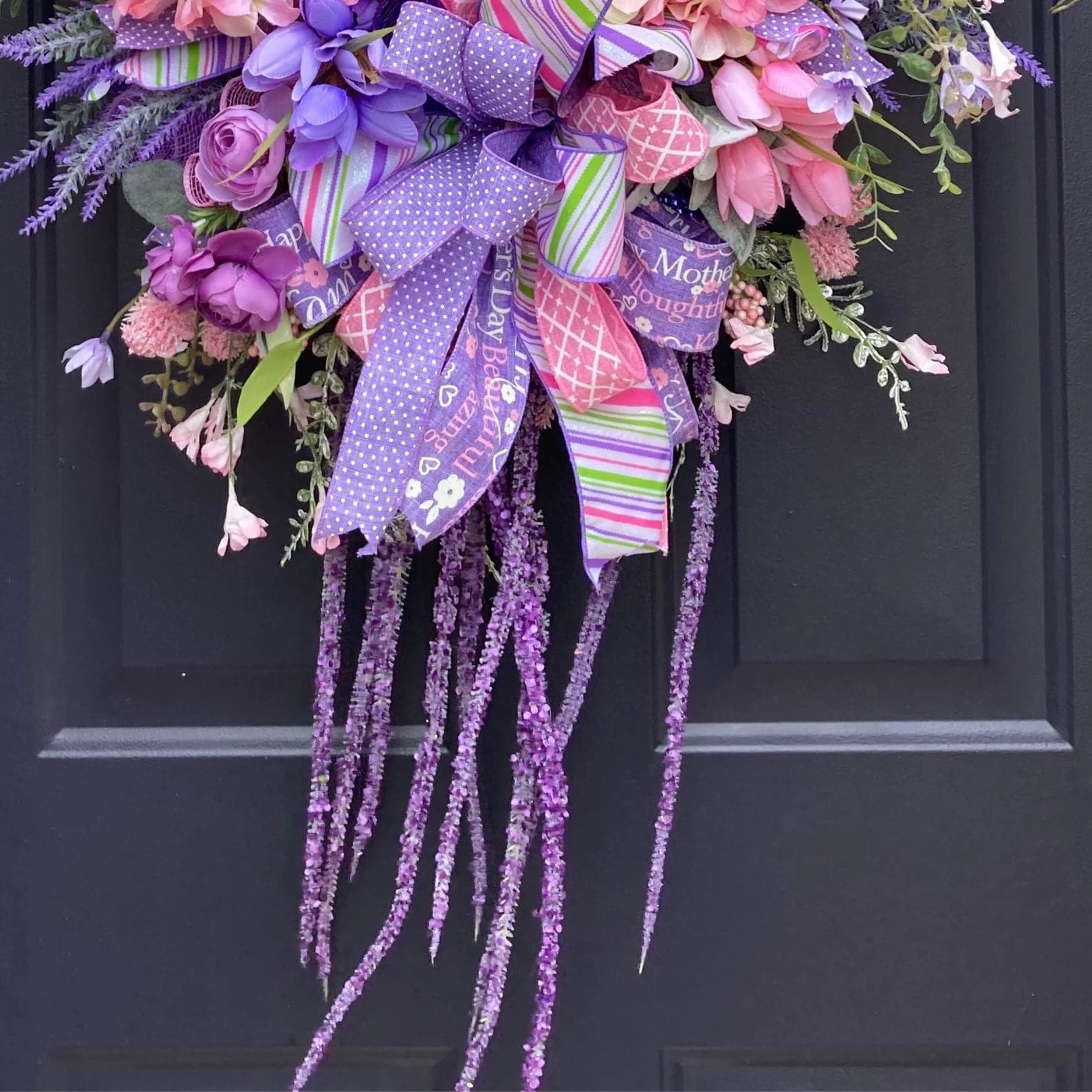 5D DIY 2022 Hot Spring Happy Mother's Day Garden Wreath ktclubs.com