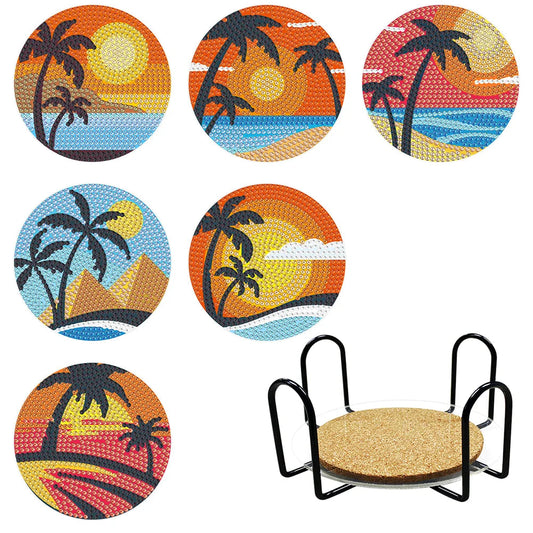 6 Sunset Beach DIY Coasters ktclubs.com