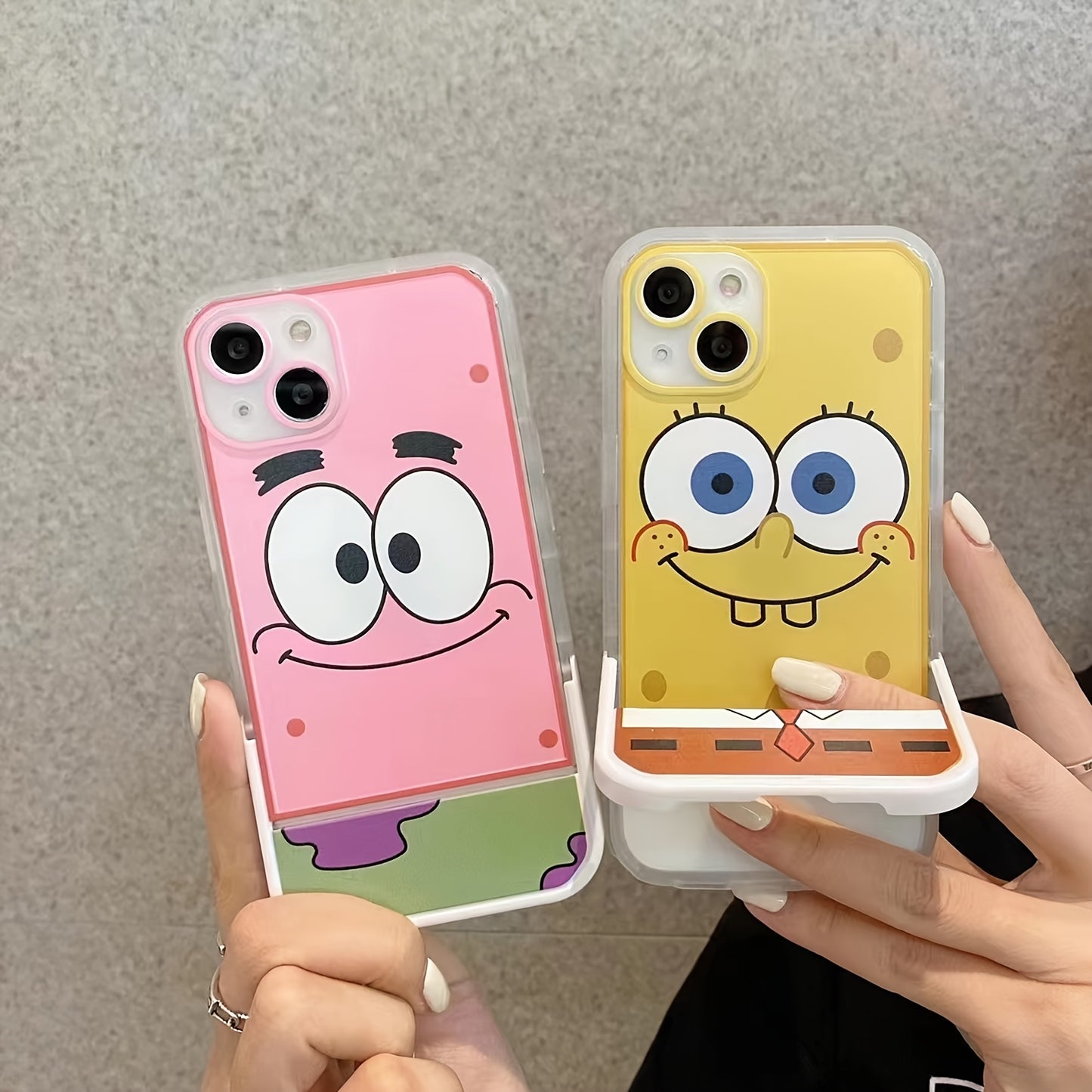 Spongebob Printed Phone Case With Bracket
