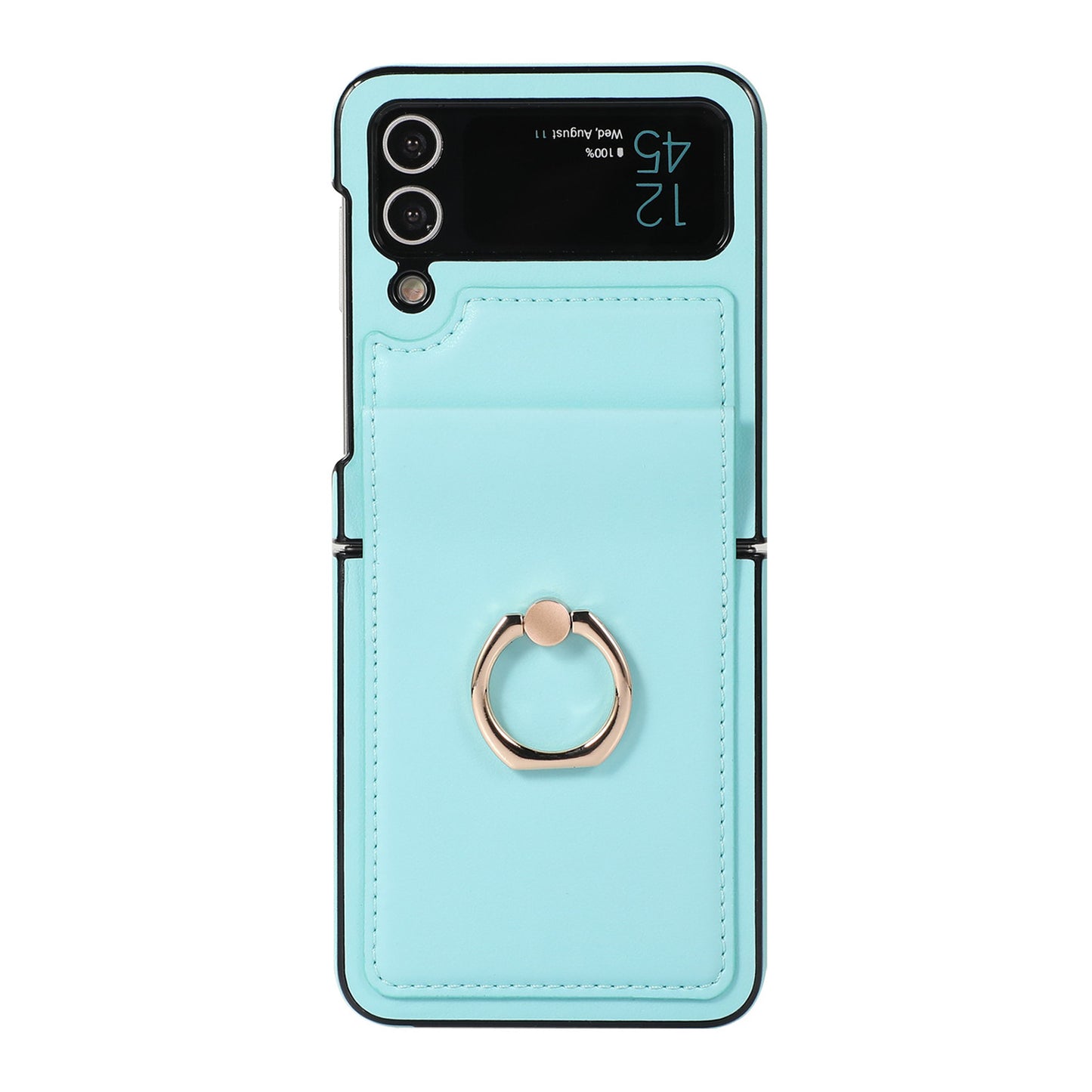 PU Leather Flip With Money Bag Clip Phone Case