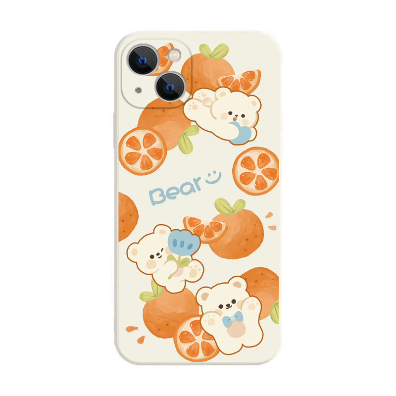 Orange Bear Phone Case