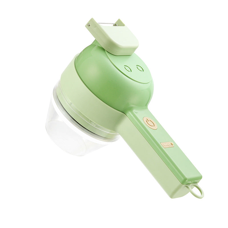 Vegetable Chopper - Handheld Electric Vegetable Chopper Electric Mini Food Processor with Brush