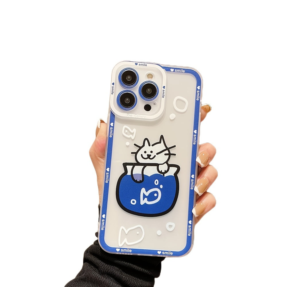 Lovely Cartoon Kitten Pattern Phone Case