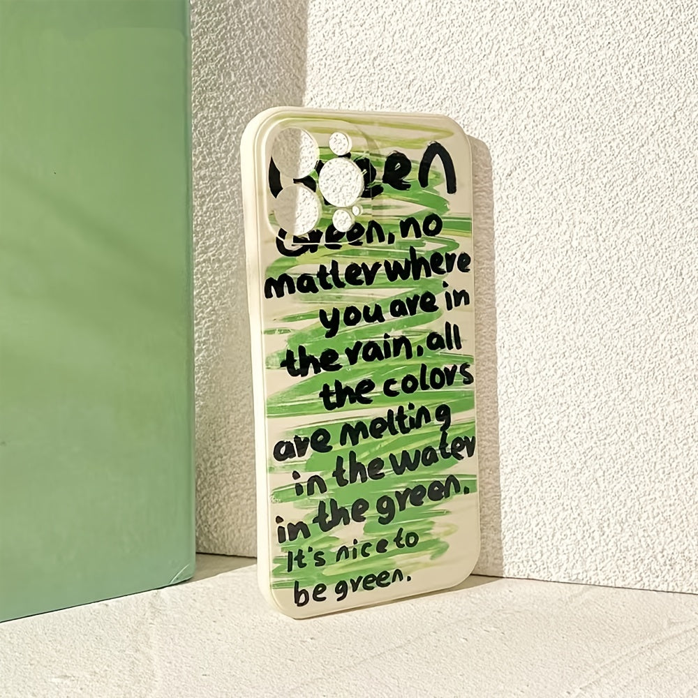Simple Ins Style Cell Phone Case With English Letters