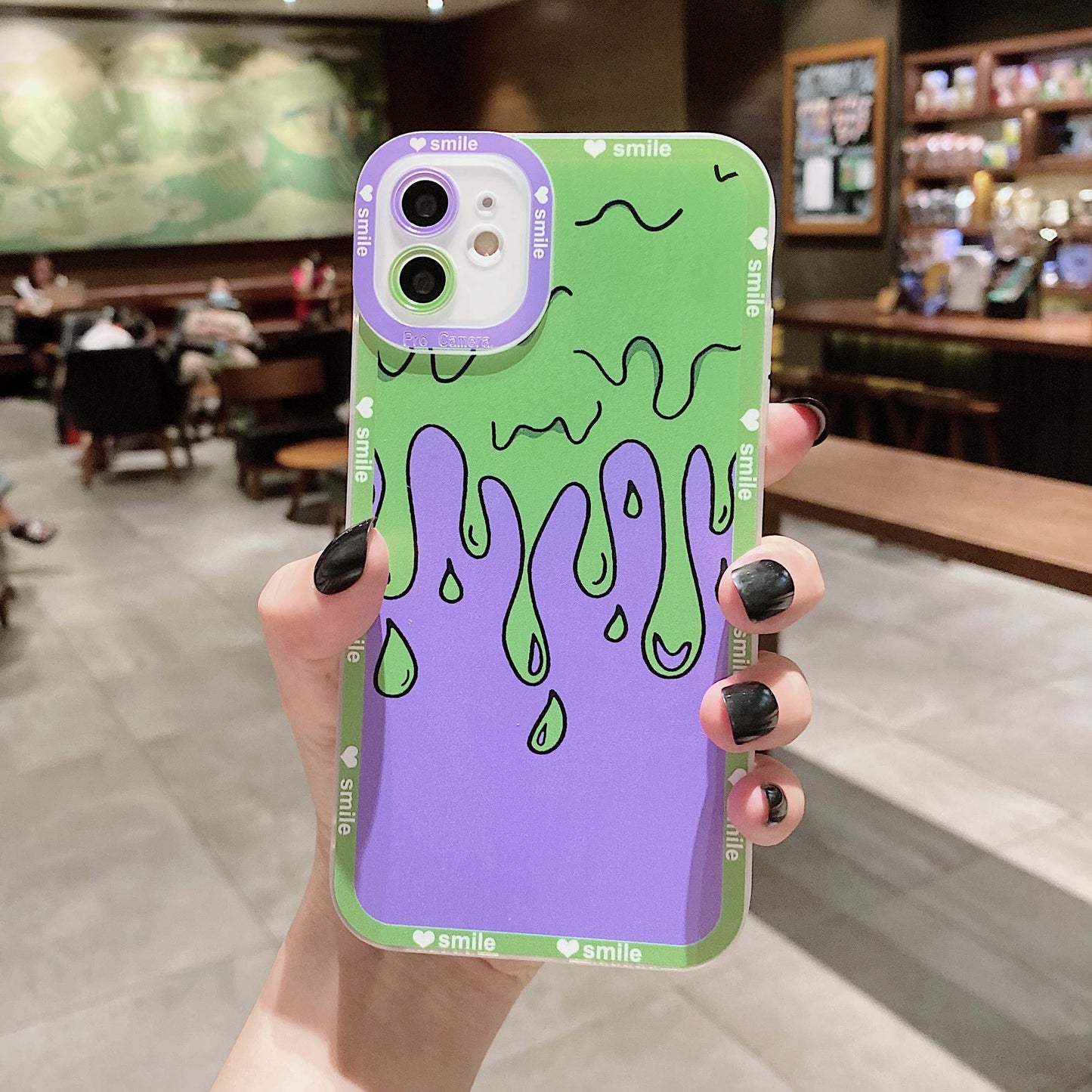 Purple Water Drop Phone Case