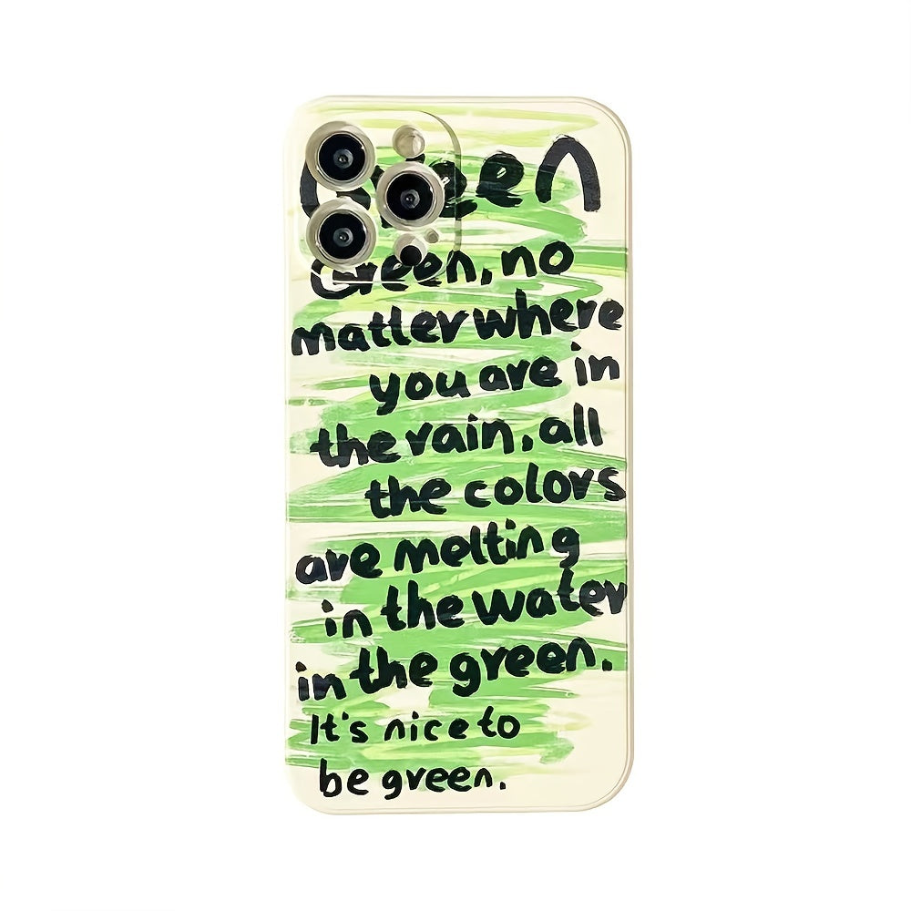 Simple Ins Style Cell Phone Case With English Letters