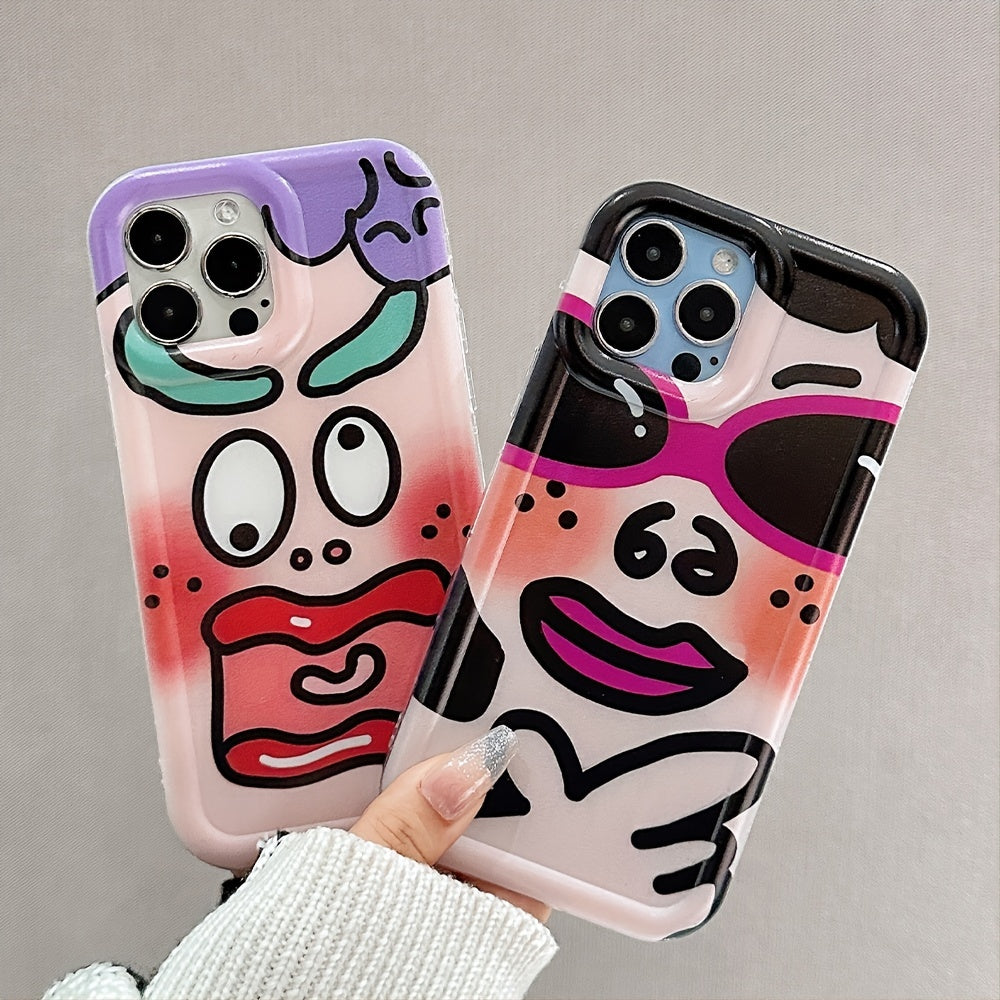 Spoof Expression Mobile Phone Case Couple Mobile Phone Case A Set Of 2pcs