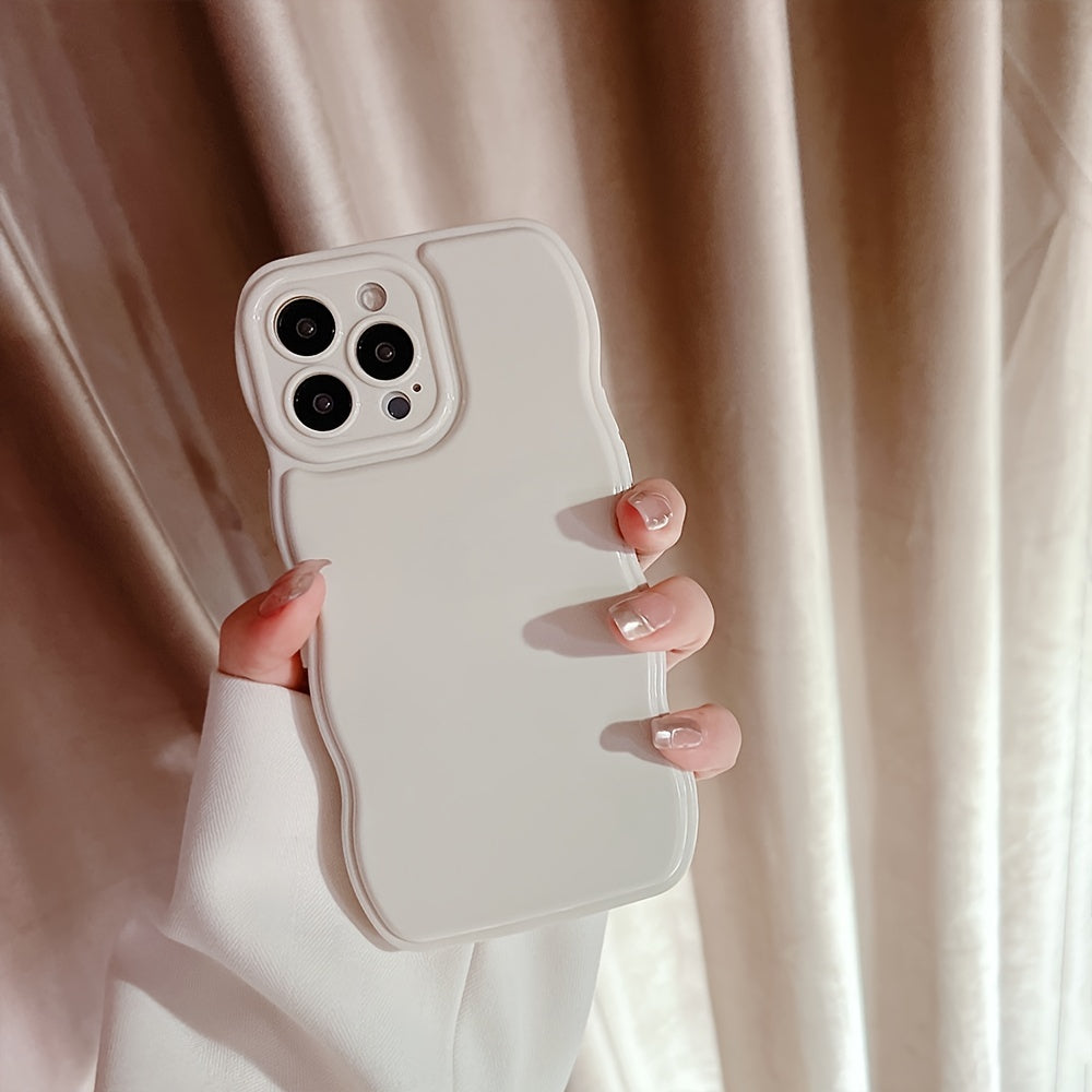 Happy New Year Chinese New Year Phone Case, DIY Customize Your Name Phone Case,  A Wavy Phone Case In White ,Anti-Fall Sleeve Phone Case