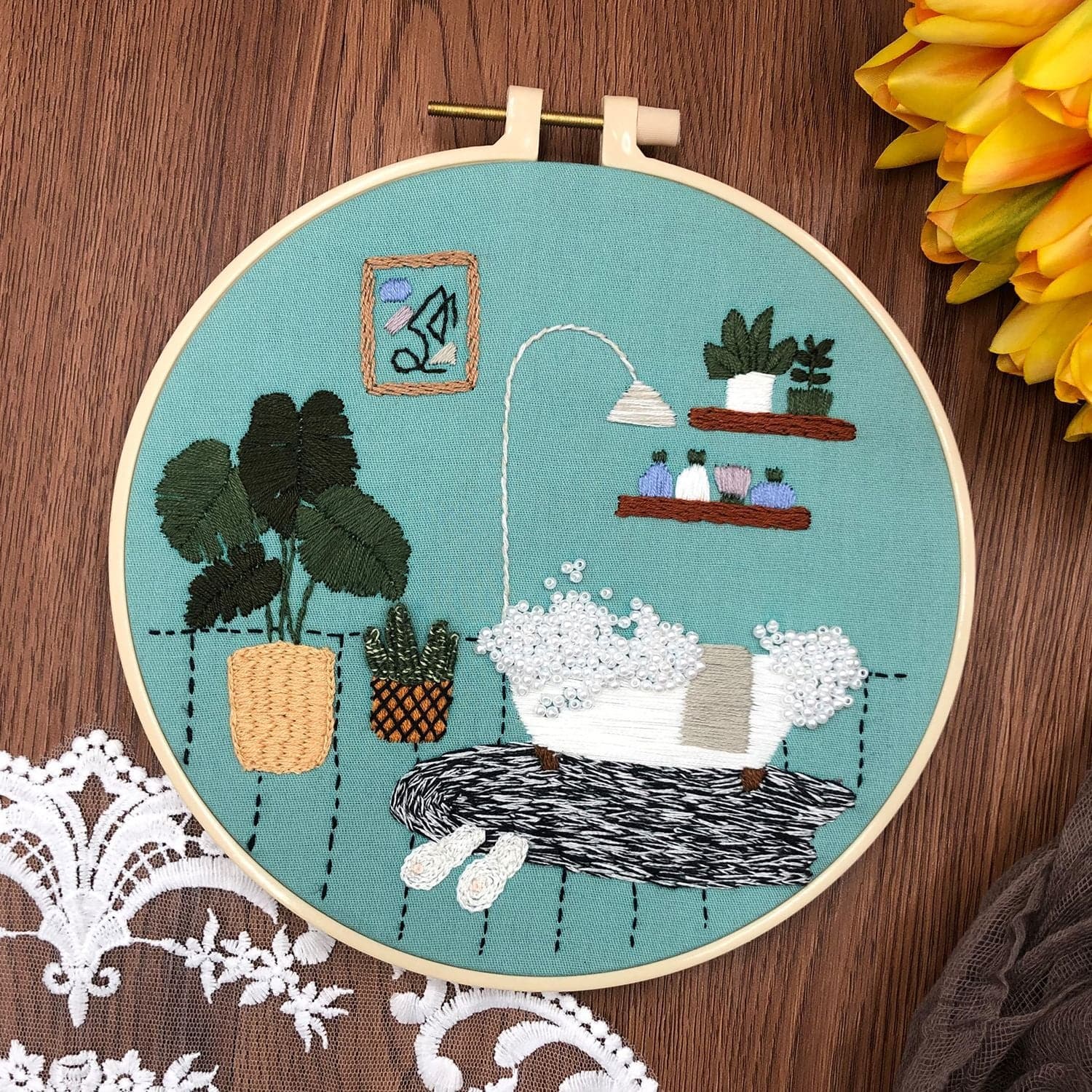 "A corner of the family" - Embroidery ktclubs.com