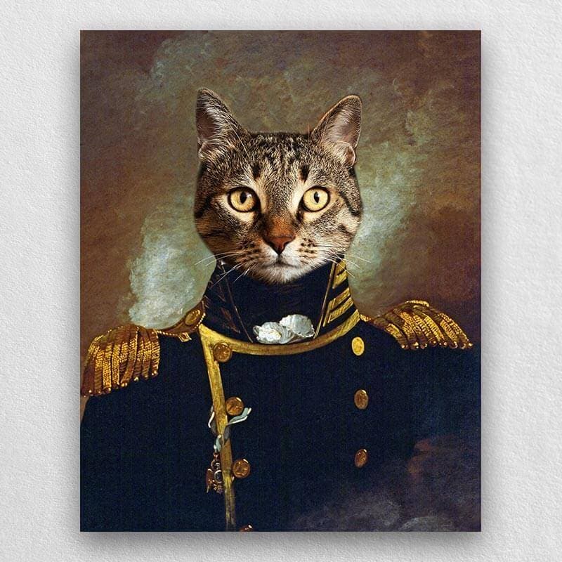 Admiral Dog Portrait Custom Pet Royalty Paintings ktclubs.com
