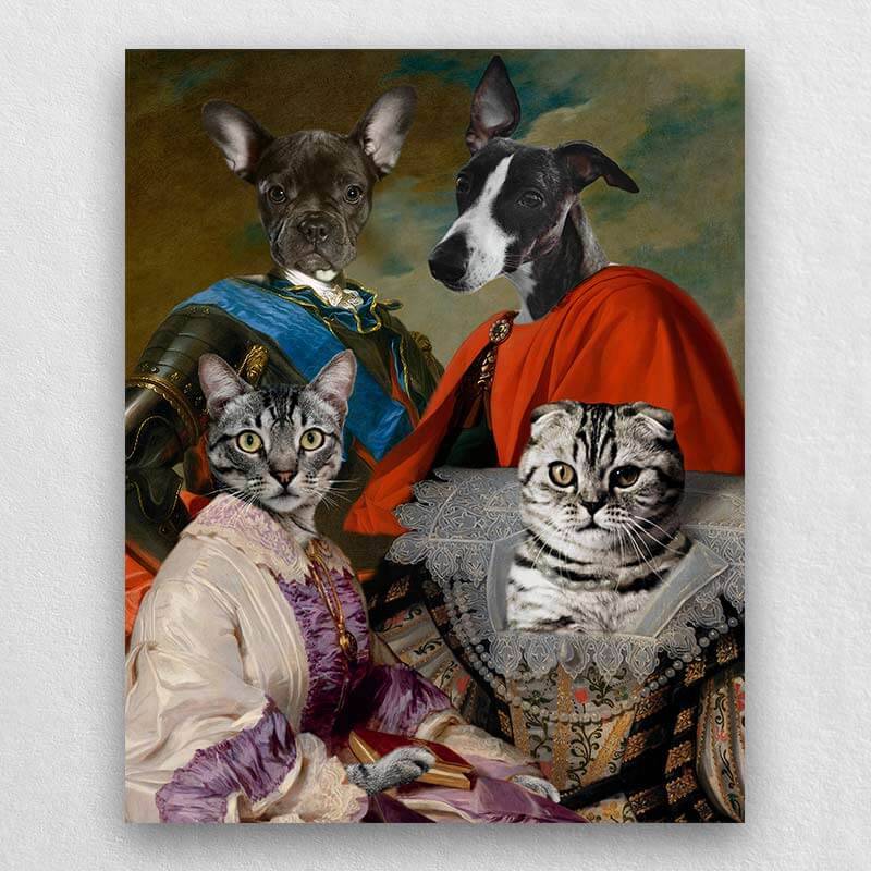 Animal Family Portrait Royal Paintings Of Pets ktclubs.com