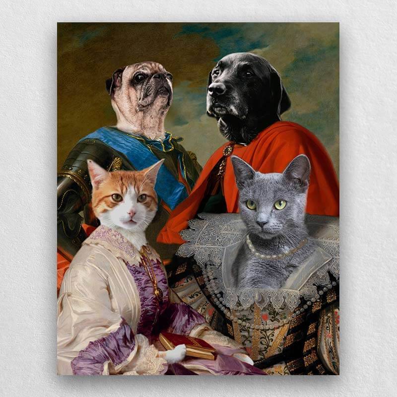 Animal Family Portrait Royal Paintings Of Pets ktclubs.com