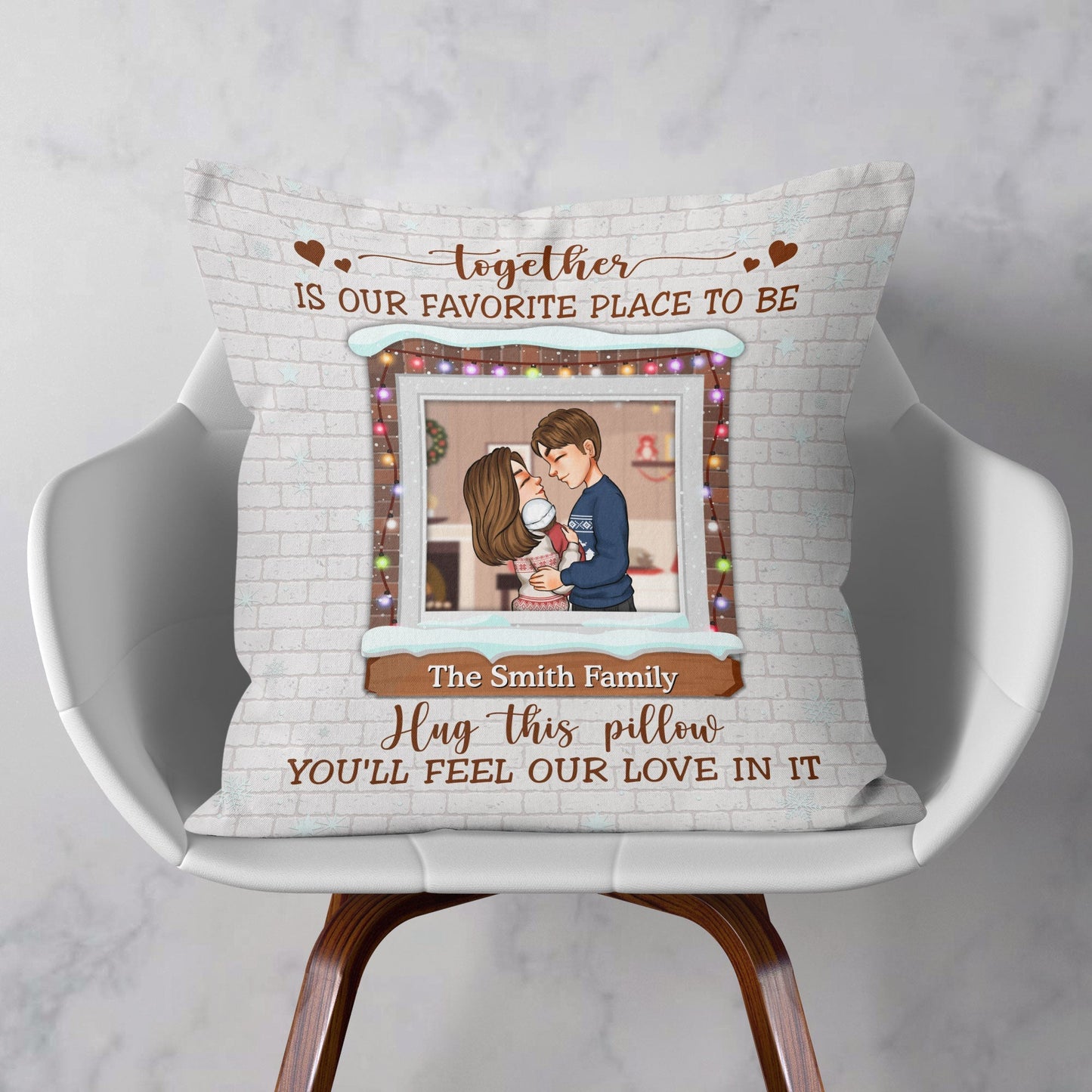 Our Love Our Home - Personalized Pillow - Christmas Gift For Husband, Wife, Anniversary, Newly Wed, Newborn Baby