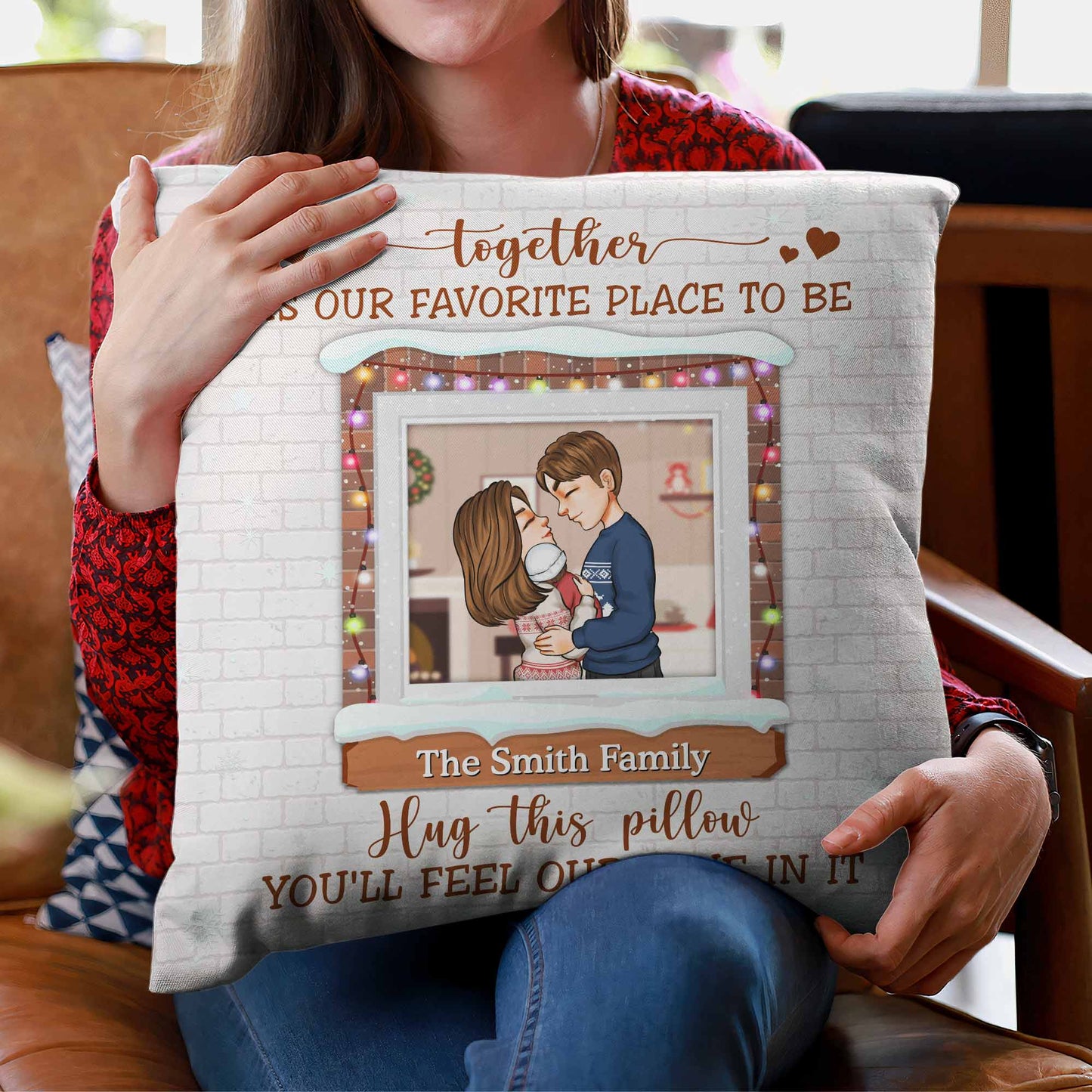 Our Love Our Home - Personalized Pillow - Christmas Gift For Husband, Wife, Anniversary, Newly Wed, Newborn Baby