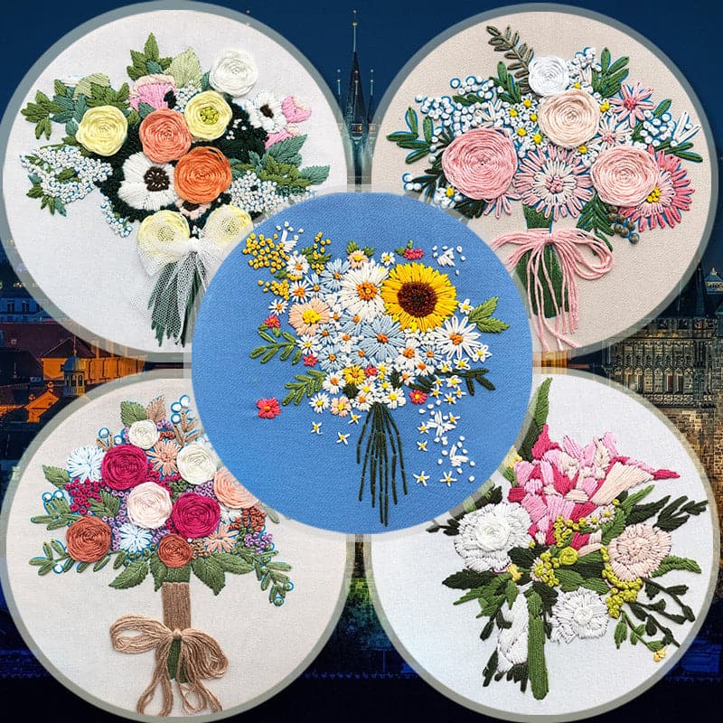Bouquet - Embroidery ktclubs.com