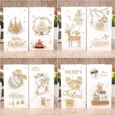 Cardboard flow gold printing sand model-Recordable stereo greeting card ktclubs.com