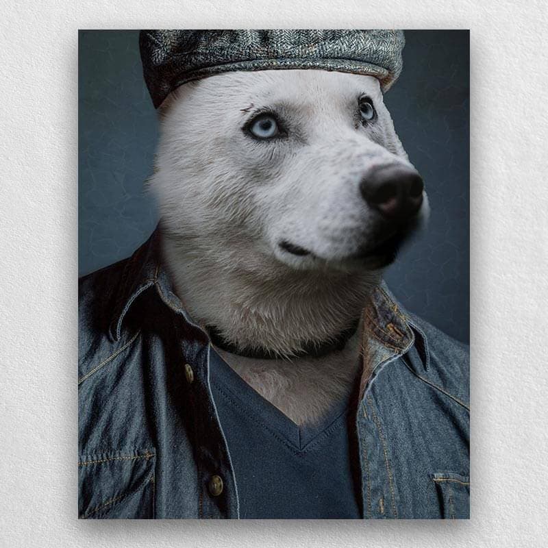 Casual Cowboy Pet Dog Portraits In Costume ktclubs.com