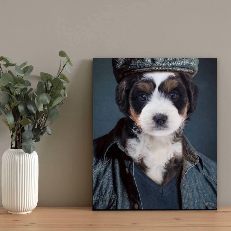 Casual Cowboy Pet Dog Portraits In Costume ktclubs.com