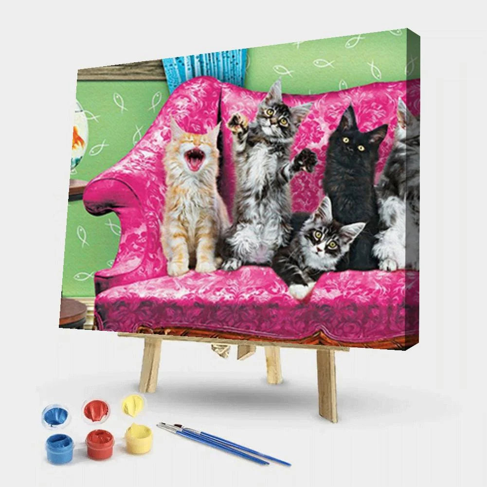 Cat-Paint By Numbers 50*40cm ktclubs.com