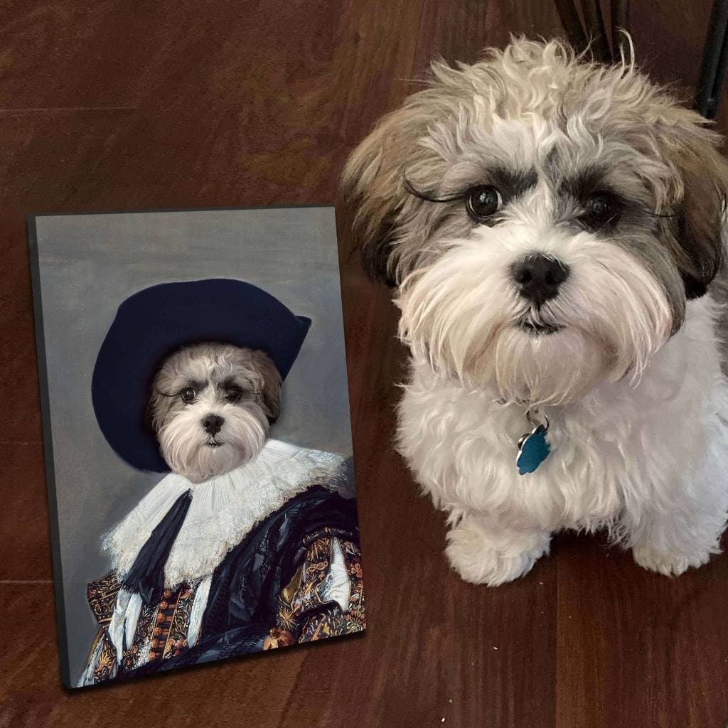 Cavalier Pet Royalty Portrait Baroque Dog Painting ktclubs.com