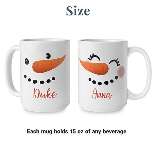 Cheery Couple Snowman Mug Set ktclubs.com
