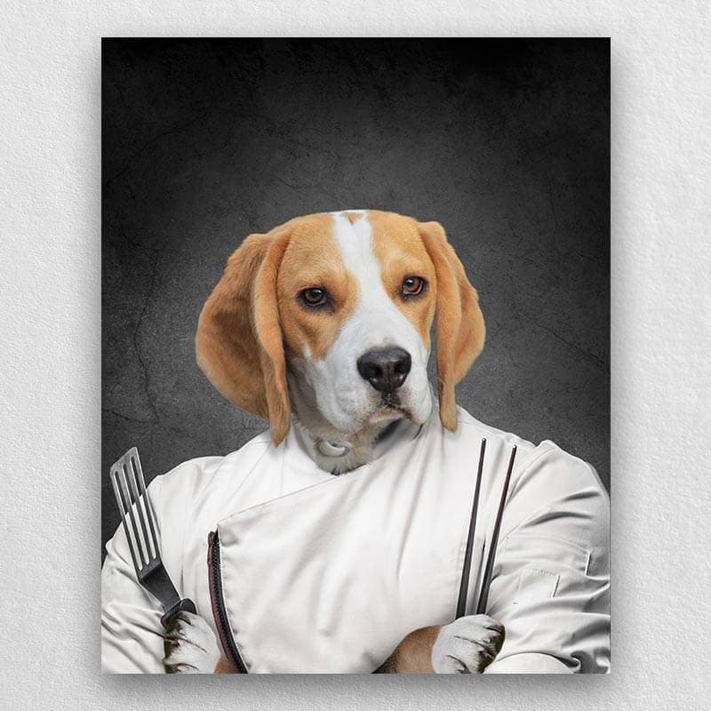 Chef Pet Painting From Photo Dogs In Portraits ktclubs.com