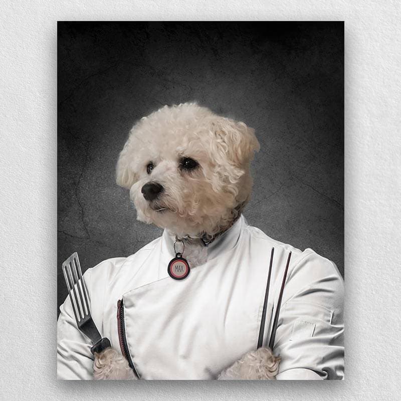 Chef Pet Painting From Photo Dogs In Portraits ktclubs.com