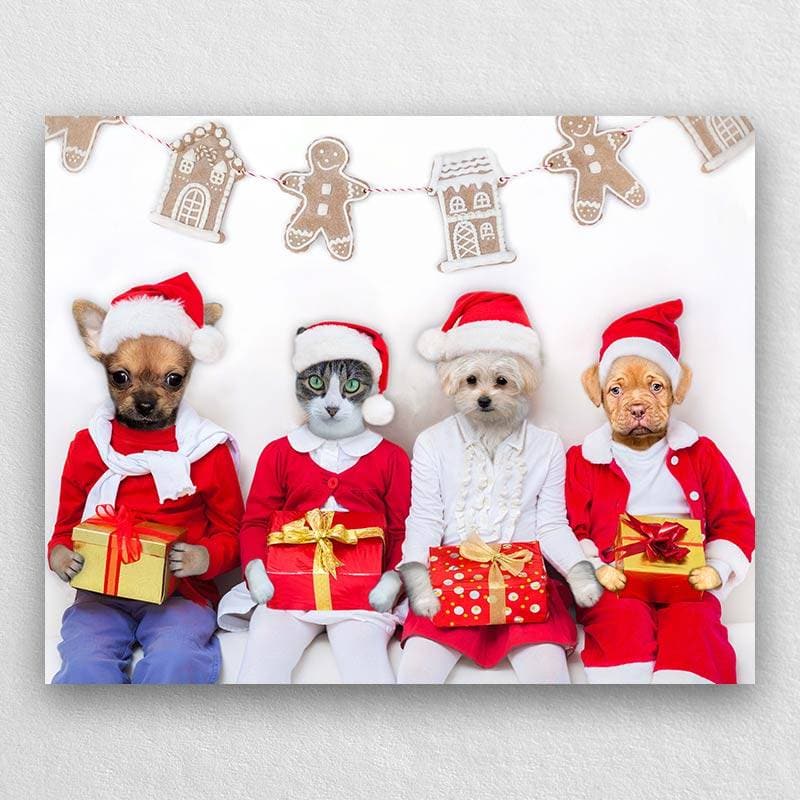 Christmas Dog Painting Art Of Pet ktclubs.com