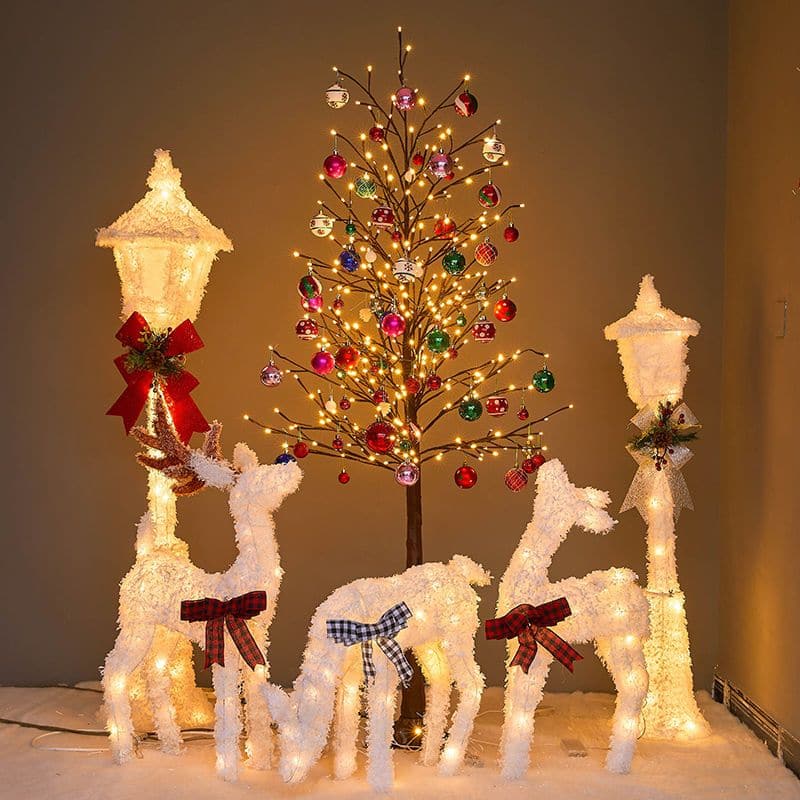 Christmas decorations Christmas glowing deer Christmas tree ktclubs.com
