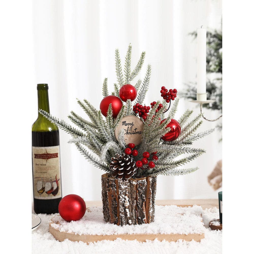 Christmas decorations desktop mini Christmas tree scene arrangement gifts gifts ktclubs.com