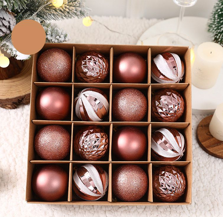 Christmas decorations painted matte Christmas balls 6cm Christmas tree decorations hanging charm ktclubs.com