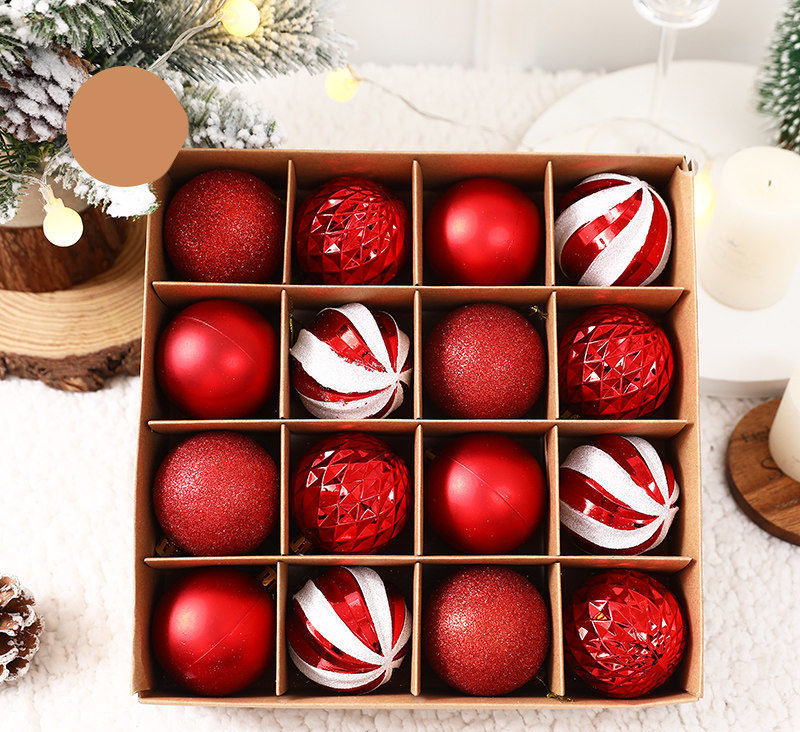 Christmas decorations painted matte Christmas balls 6cm Christmas tree decorations hanging charm ktclubs.com