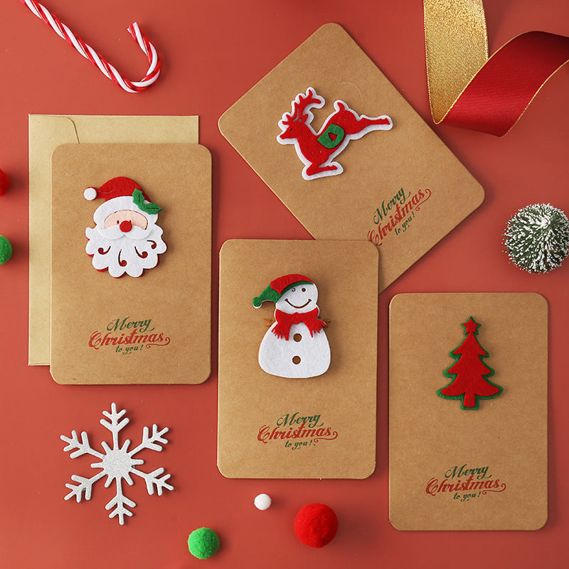 Christmas kraft paper models-Recordable stereo greeting card ktclubs.com
