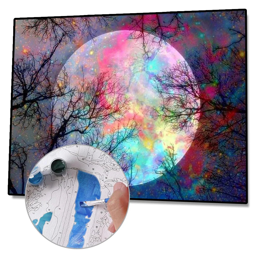 Color Moon - Paint by Numbers 40x50cm ktclubs.com