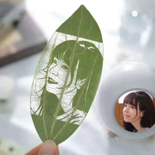 Copy of Leaf carving art Customized leaf carving photo. ktclubs.com