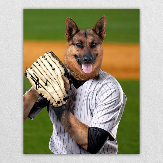 Curveball Athletes Dog Portrait Canvas Of Pet ktclubs.com