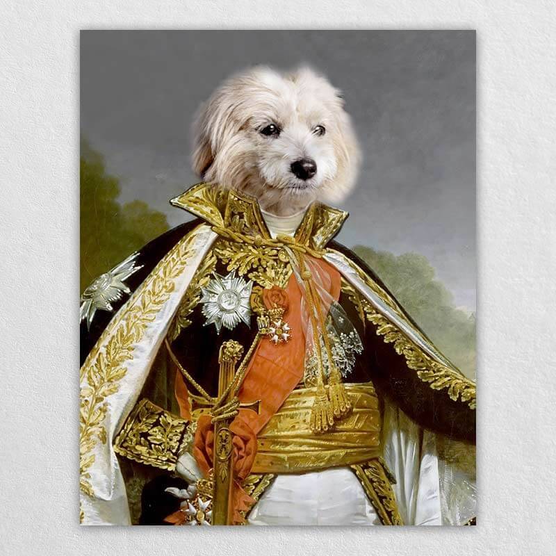 Custom Dog Print Marshal Of France Pet Portrait ktclubs.com