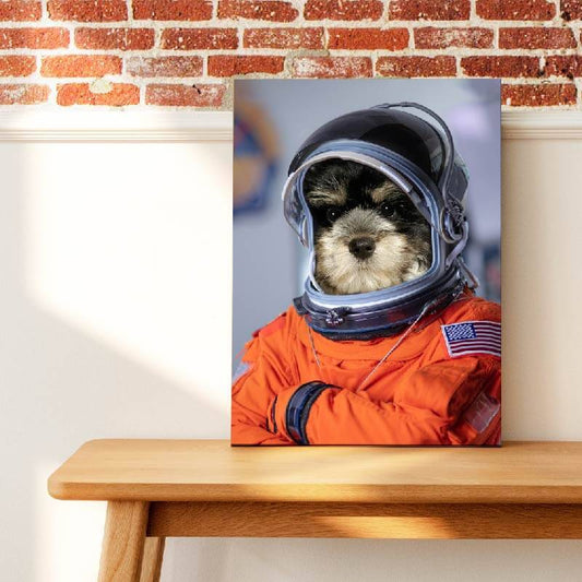 Custom Pet Astronaut Portrait Animal Portraits On Canvas ktclubs.com