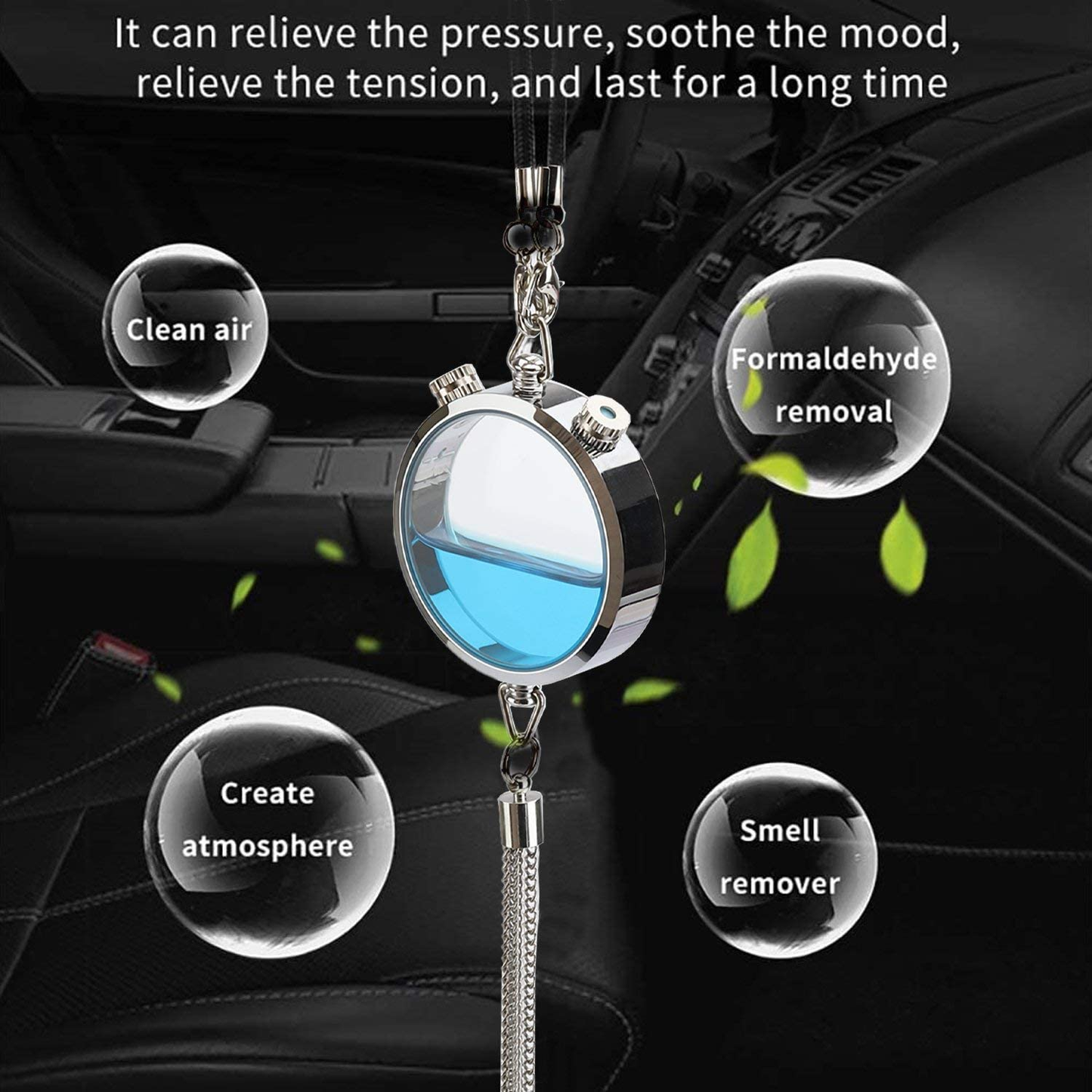 Customized Car Air Freshener Perfume Box Pendant with Photo/Text Personalized Car Accessories Rear View Mirror Charm Fragrance ktclubs.com