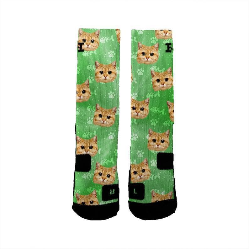 Customized Cat Socks - Put Your Cute Cat on Custom Socks, Cat Lovers, Cat GIft, Cute Cat Personalized, Cat Gift Socks, Mothers Day ktclubs.com