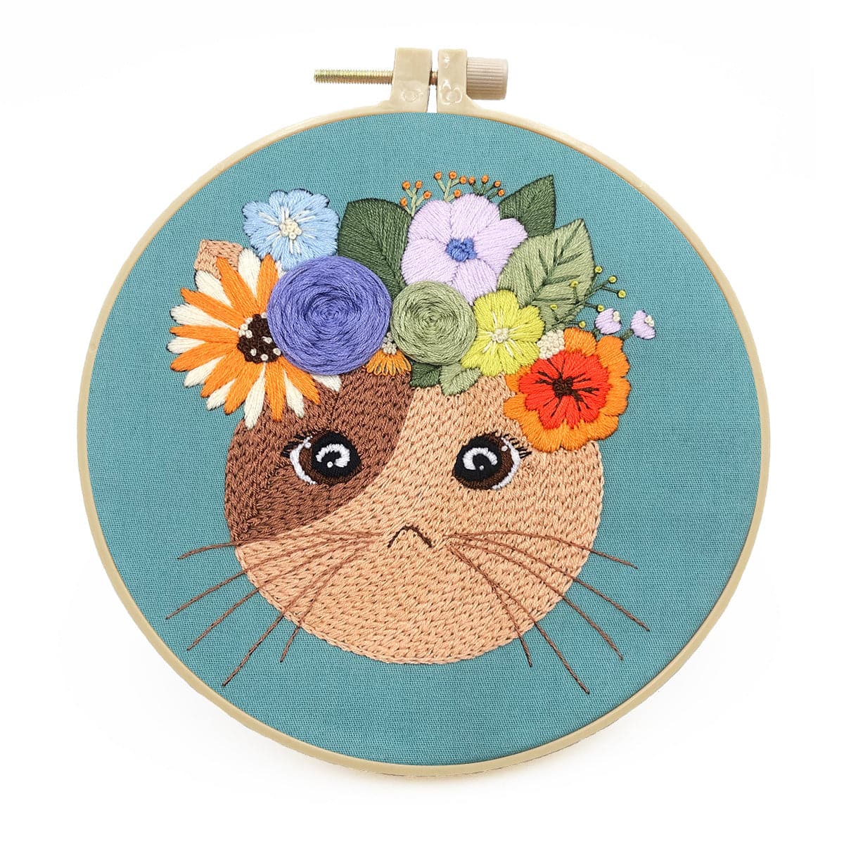 Cute Cat-Embroidery ktclubs.com