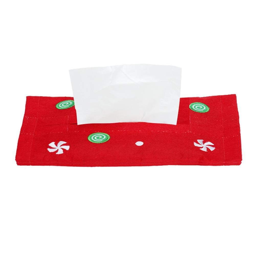 Cute Christmas Tissue Box Cover Dinning Table Decor for New Year Xmas Home ktclubs.com